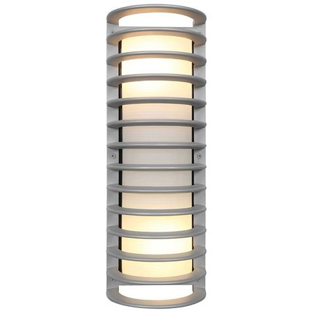 ACCESS LIGHTING Bermuda 2 Light Outdoor Wall Mount, Satin Finish, Ribbed Frosted Glass 20030MG-SAT/RFR